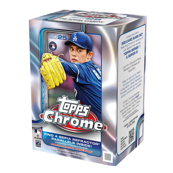 Topps Chrome 2025 Baseball Factory Sealed Blaster Box