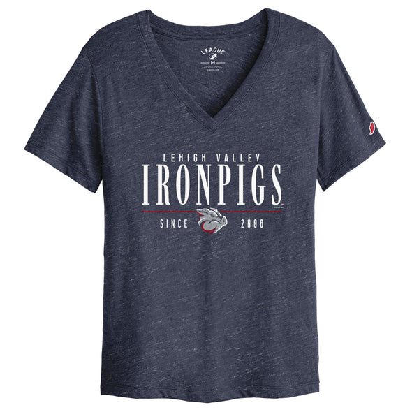 Lehigh Valley IronPigs Womens BF V-Tee