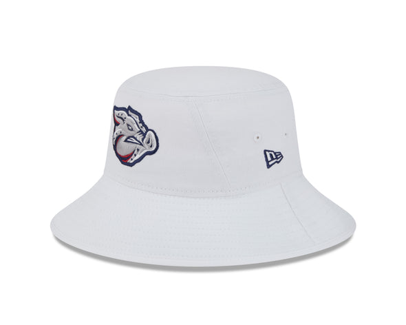 Lehigh Valley IronPigs White NE Bucket Hat