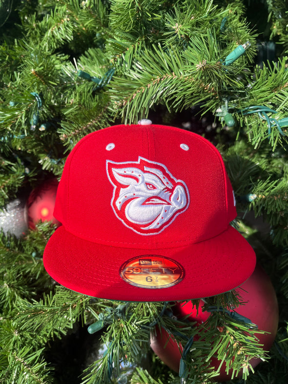 Lehigh Valley IronPigs Limited Edition Red Holiday 5950 Cap