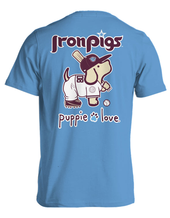 Lehigh Valley IronPigs Light Blue Puppie Love Tee PRESALE