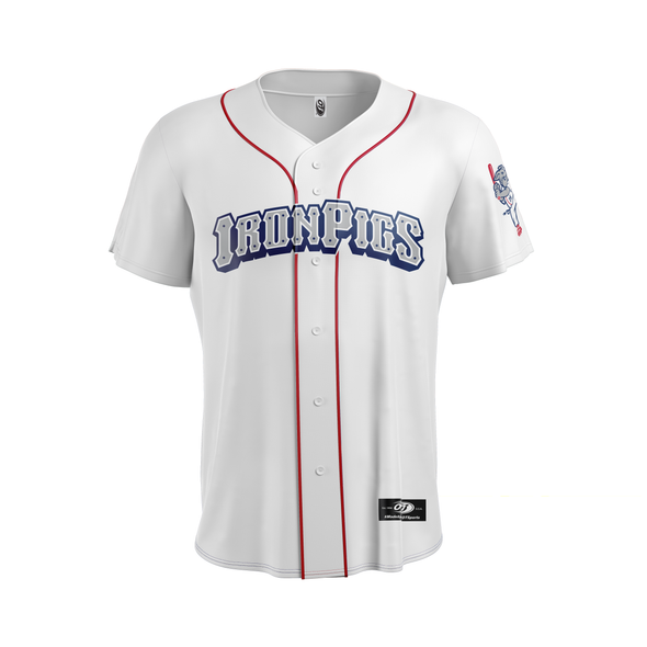 Lehigh Valley IronPigs Mens Home White Replica Jersey