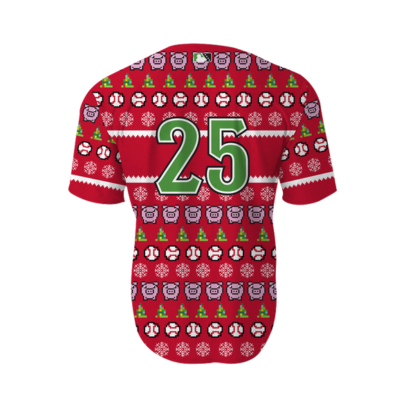 Lehigh Valley IronPigs Ugly Holiday Sweater  Replica Jersey