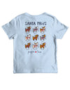 Puppie Love Santa Paws Reindeer Adult Tee