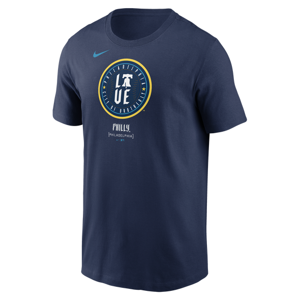 Men's Philadelphia Phillies Nike Navy 2024 City Connect Large Logo T-Shirt
