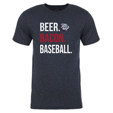 Lehigh Valley IronPigs Beer Bacon Baseball Tee